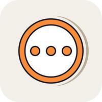 More free Line Filled White Shadow Icon vector