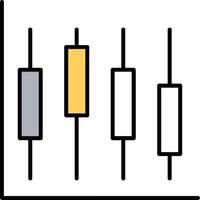 Diagram Filled Half Cut Icon vector