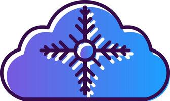 Weather Gradient Filled Icon vector