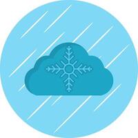 Weather Flat Blue Circle Icon vector