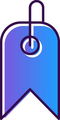 Tag Gradient Filled Icon