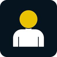 User Glyph Two Color Icon vector