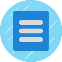 Menu Flat Blue Circle Icon vector