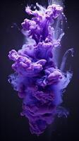 púrpura acrílico colores y tinta en agua. resumen antecedentes. foto