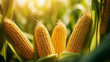 Close-Up of Corn on the Cob. . photo