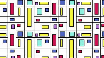 animation, background movement, bright geometric pattern,wallpaper with colorful rectangles video