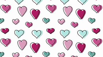 animation of background with colorful hearts video