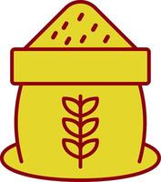 Grain Line Two Color Icon vector