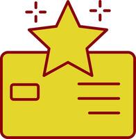 Loyalty Card Line Two Color Icon vector