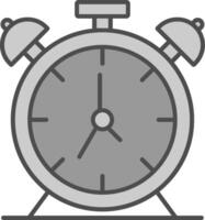 alarma reloj relleno icono vector