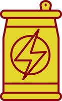 Energy Drink Line Two Color Icon vector