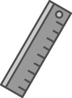 Ruler Fillay Icon vector