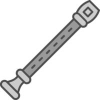 Flute Fillay Icon vector