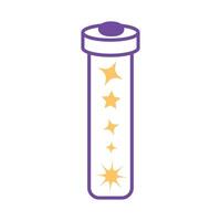 Halloween sorcery and magic items, game assets. potion bottle, lantern, skull, candle vector
