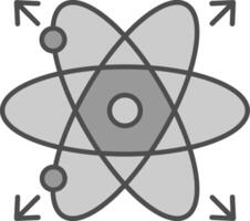 Atom Fillay Icon vector