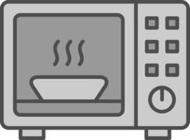 Microwave Fillay Icon vector