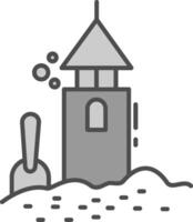 Sand Castle Fillay Icon vector