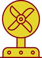 Fan Line Two Color Icon vector