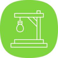 Gallows Line Curve Icon vector