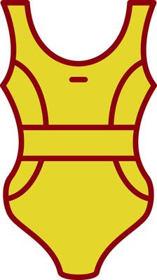 Swimsuit Line Two Color Icon