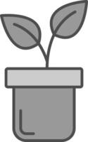 plantas relleno icono vector