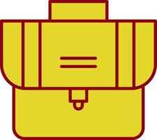 Suitcase Line Two Color Icon vector