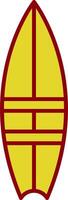 Surfboard Line Two Color Icon vector
