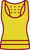 Tank Top Line Two Color Icon vector