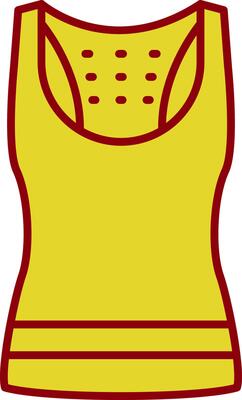 Tank Top Line Two Color Icon