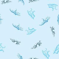 Seamless pattern with starfish, corals, pearls and seashells. background with marine theme. vector