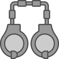 Handcuffs Fillay Icon vector