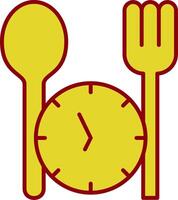 Fasting Line Two Color Icon vector