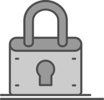 Lock Fillay Icon vector