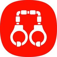 Handcuffs Line Two Color Icon vector