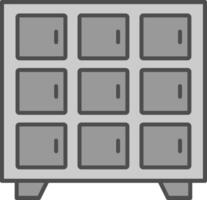 Locker Fillay Icon vector