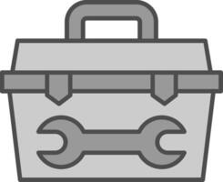 Toolbox Fillay Icon vector