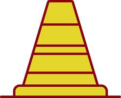 Cones Signal Line Two Color Icon vector