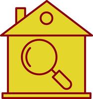 House Inspection Line Two Color Icon vector