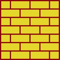 Brickwall Line Two Color Icon vector