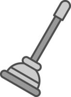 Plunger Fillay Icon vector