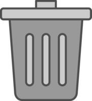 basura relleno icono vector