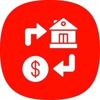 Property Exchange Line Two Color Icon vector