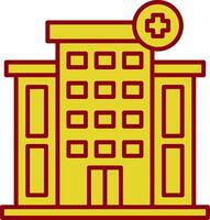 Hospital Line Two Color Icon vector