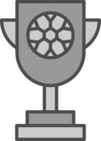 Trophy Fillay Icon vector