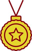 Medal Line Two Color Icon vector