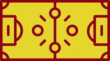 Football Strategy Line Two Color Icon vector