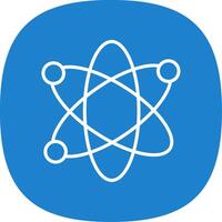 Nucleus Line Curve Icon vector