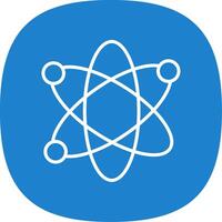 Nucleus Line Curve Icon vector