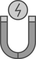Magnet Line Two Color Icon vector