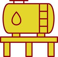 Tank Line Two Color Icon vector